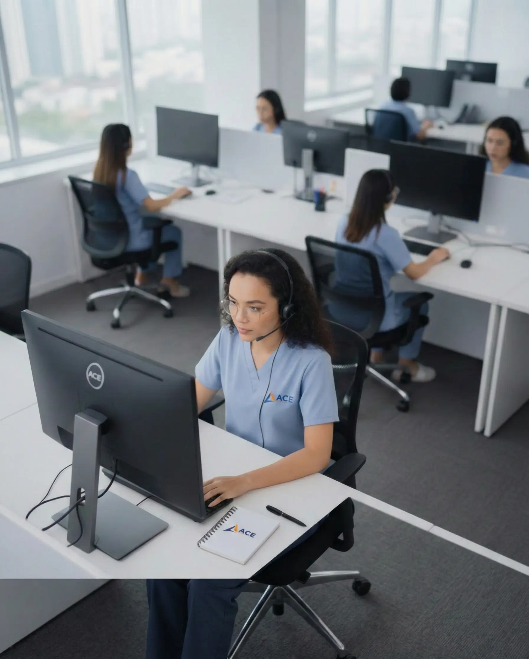 Healthcare virtual assistant team providing remote medical admin support